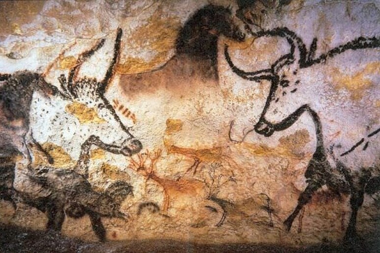 Figure di uri sulle pareti di Lascaux (Francia) (fonte: www.archisloci.com) - RIPRODUZIONE RISERVATA