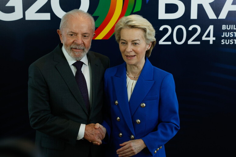 Lula e Ursula von der Leyen durante cúpula do G20 no Rio de Janeiro - TODOS OS DIREITOS RESERVADOS