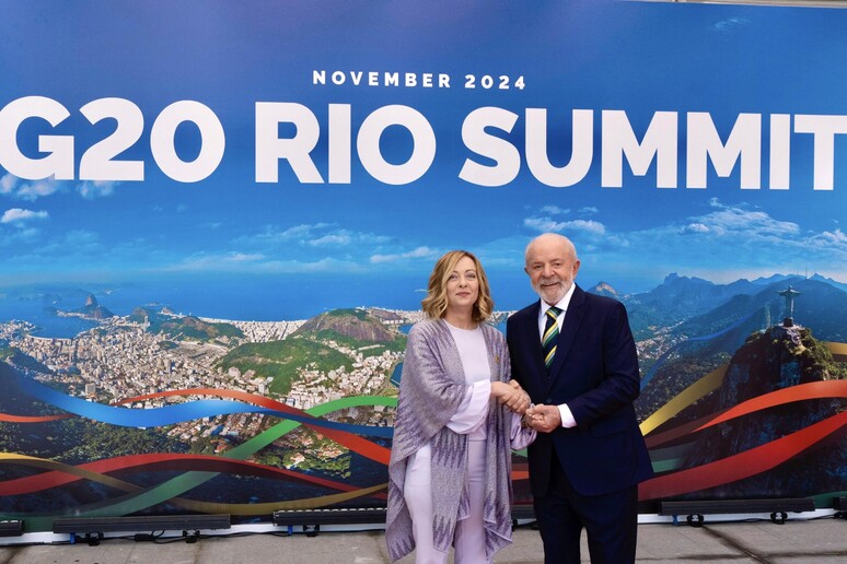 Lula recebe Giorgia Meloni, premiê da Itália, em cúpula do G20 - TODOS OS DIREITOS RESERVADOS