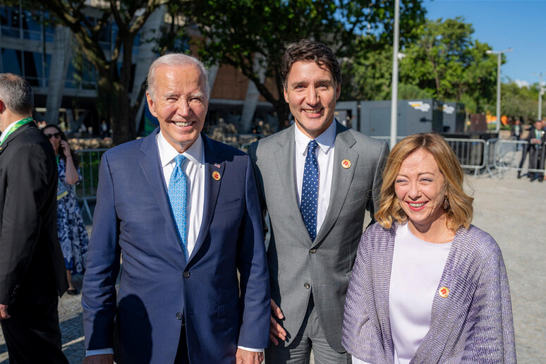 Meloni com Biden e Trudeau à margem do G20 - TODOS OS DIREITOS RESERVADOS