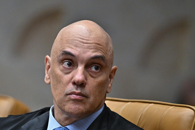 Alexandre de Moraes foi ofendido no Aeroporto de Roma em julho de 2023 © ANSA/EPA