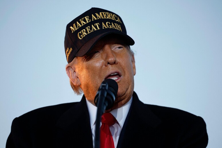 Donald Trump durante campanha na Carolina do Norte © ANSA/Getty Images via AFP