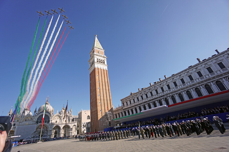 Vista da Praça San Marco, no centro histórico de Veneza - TODOS OS DIREITOS RESERVADOS