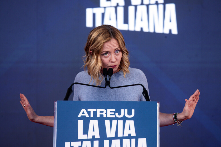 Giorgia Meloni discursa no festival  'Atreju ' - TODOS OS DIREITOS RESERVADOS