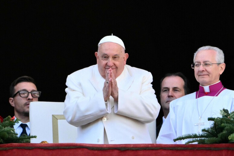 Papa Francisco celebra bênção de Natal no Vaticano © ANSA/AFP