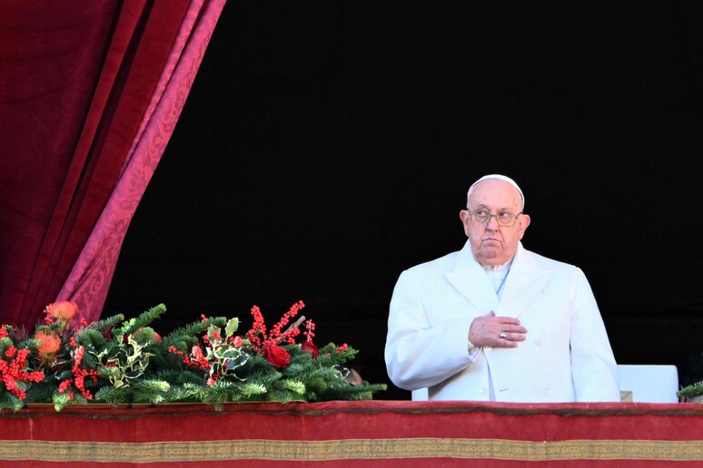 Papa Francisco celebra bênção de Natal no Vaticano © ANSA/AFP