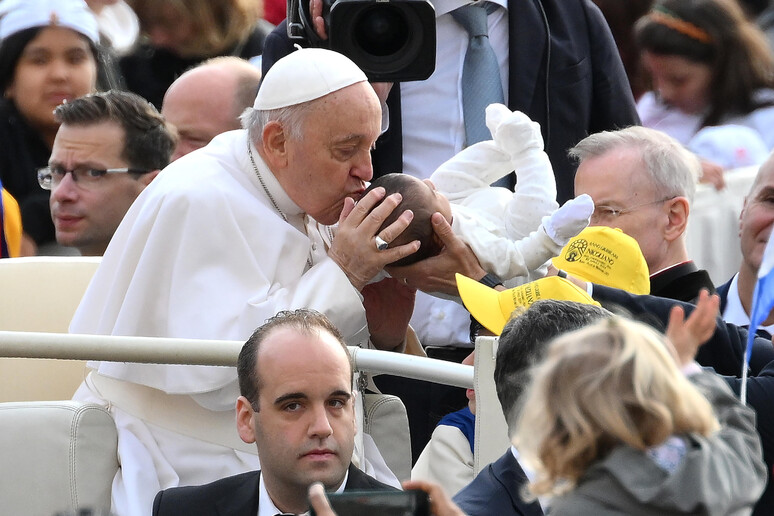 Papa durante uma audiência geral no Vaticano - TODOS OS DIREITOS RESERVADOS