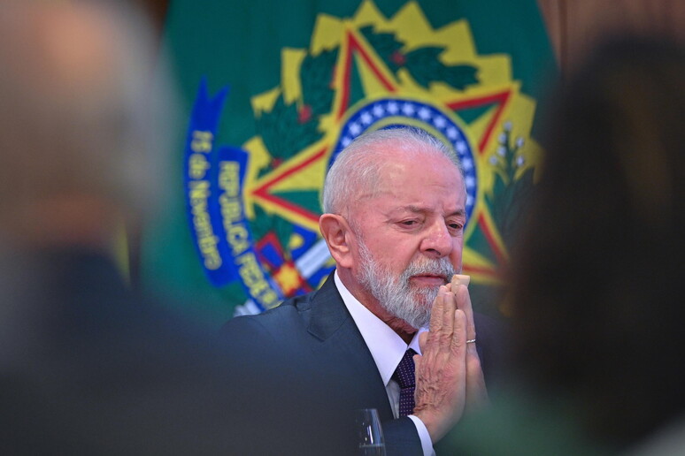 Presidente Lula durante evento no Palácio do Planalto © ANSA/EPA