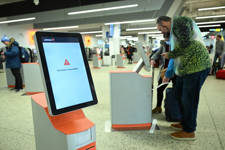 Pane informática provocou caos em aeroportos © ANSA/EPA