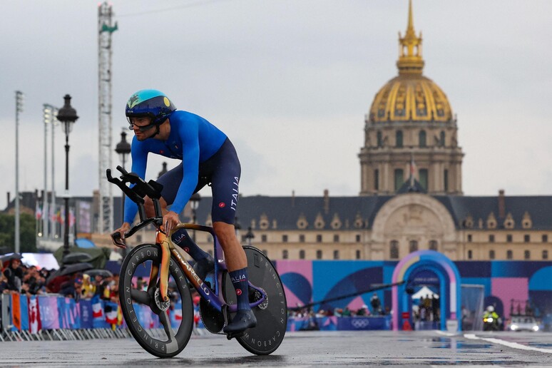 Ciclista ficou com a prata no contrarrelógio individual © ANSA/AFP