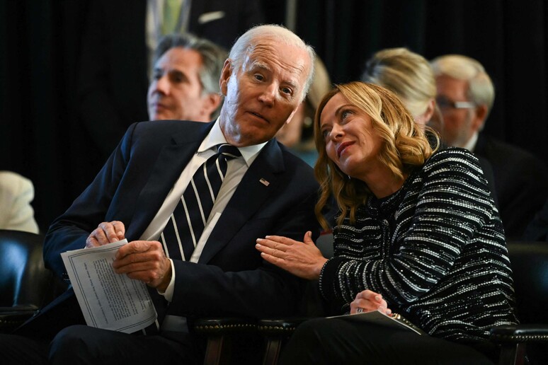 Biden se encontrará com Mattarella, Meloni e Jorge Bergoglio durante sua passagem pela Itália © ANSA/AFP