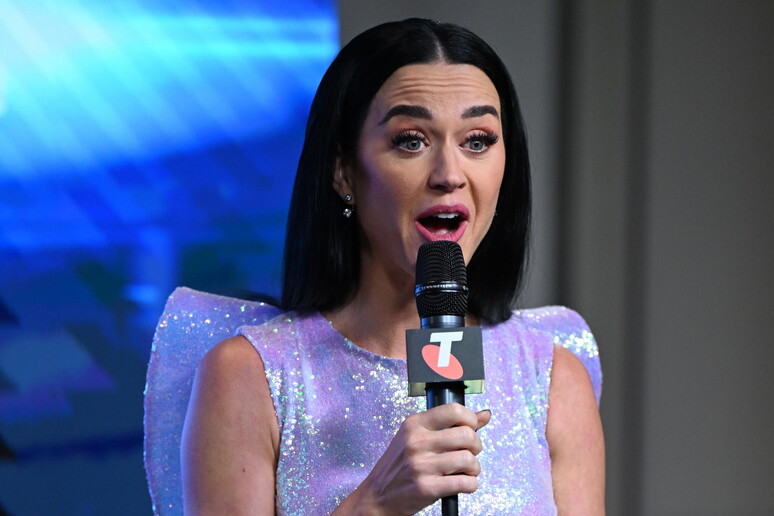 Katy Perry in Melbourne for AFL Final © ANSA/EPA