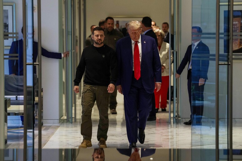 Zelensky e Trump em encontro em setembro passado, em Nova York © ANSA/Getty Images via AFP