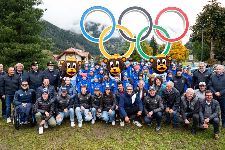 Milano-Cortina: svelati i cerchi olimpici ad Anterselva - RIPRODUZIONE RISERVATA