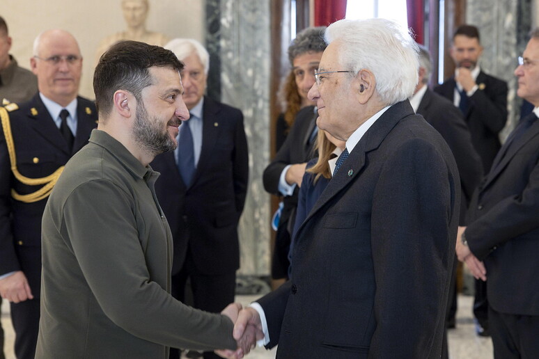 Zelensky e Mattarella se reuniram em Roma © ANSA/EPA