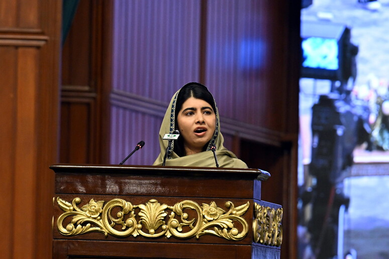 Malala Yousafzai participou de uma cúpula na capital do Paquistão © ANSA/EPA