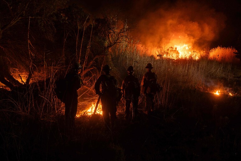 Imagen de los incendios en Los Angeles © ANSA/AFP