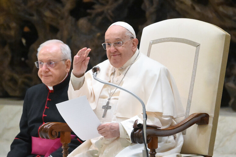 Papa Francisco durante audiência geral no Vaticano - TODOS OS DIREITOS RESERVADOS