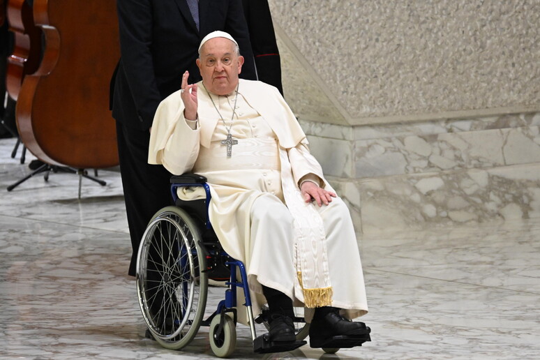 Papa Francisco durante audiência geral no Vaticano - TODOS OS DIREITOS RESERVADOS