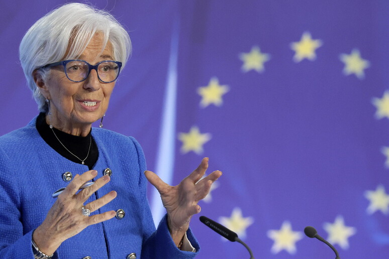 A presidente do Banco Central Europeu, Christine Lagarde © ANSA/EPA