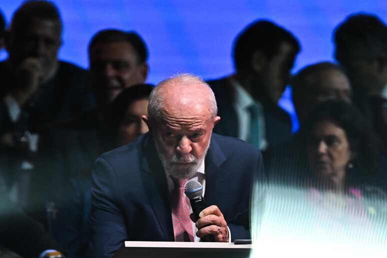 Presidente Lula durante evento com prefeitos em Brasília © ANSA/EPA