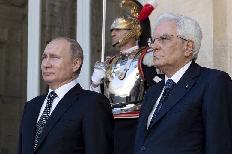 Putin visitou Mattarella em Roma em 2019 - TODOS OS DIREITOS RESERVADOS