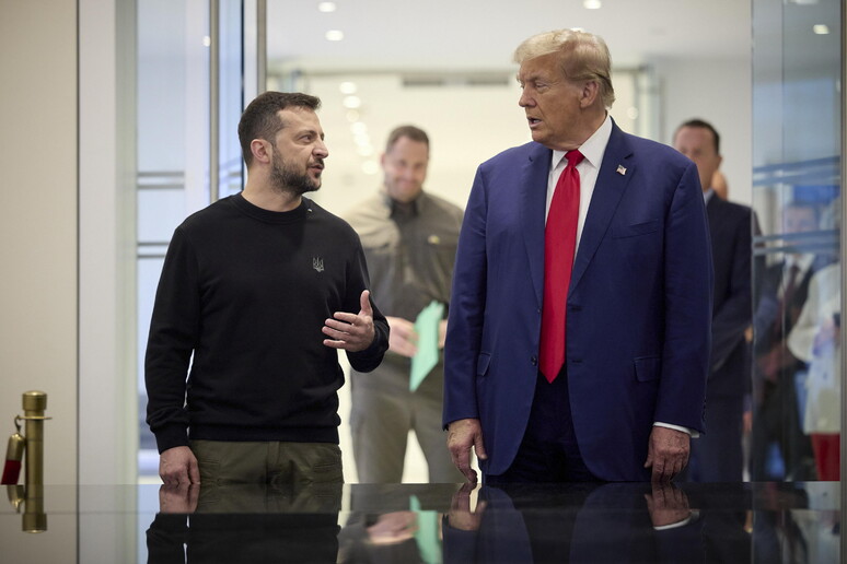 Zelensky e Trump durante encontro em setembro de 2024 © ANSA/EPA