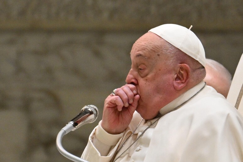 Papa Francisco durante audiência geral no Vaticano © ANSA/AFP