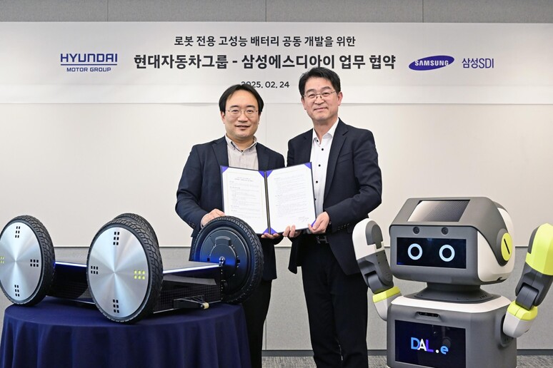 Hyundai Kia e Samsung SDI insieme per le batterie dei robot - RIPRODUZIONE RISERVATA