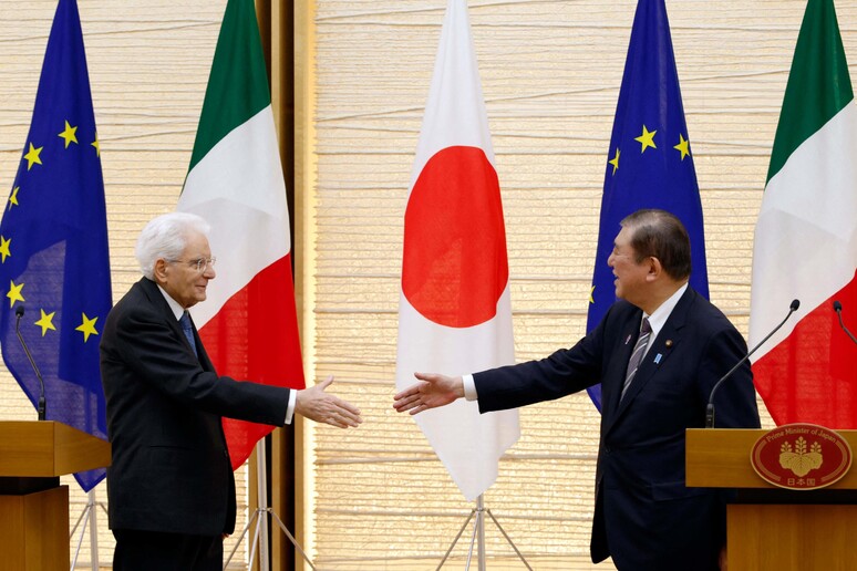 Mattarella faz visita de Estado ao Japão © ANSA/AFP